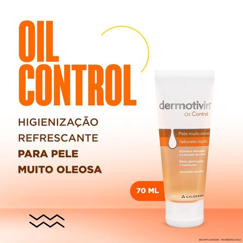 Sabonete Líquido Facial Dermotivin Oil Control 70ml