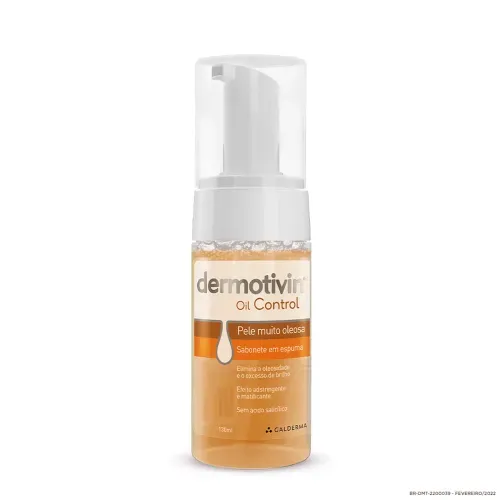 Sabonete Facial em Espuma Dermotivin Oil Control 130ml