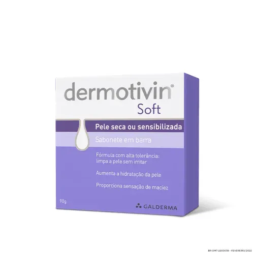 Sabonete Facial em Barra Dermotivin Soft para Pele Sensível 90g