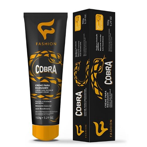 Creme para Massagem Corporal Fashion Veneno de Cobra com Waglerina 150g