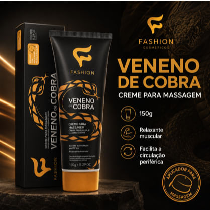 Creme para Massagem Corporal Fashion Veneno de Cobra com Waglerina 150g