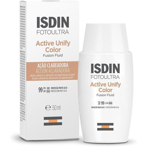 Protetor Solar Facial em Fluido ISDIN Active Unify com Cor FPS 99 50ml