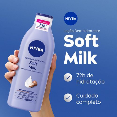 Hidratante Corporal em Loção Nivea Soft Milk com Manteiga de Karité 400ml