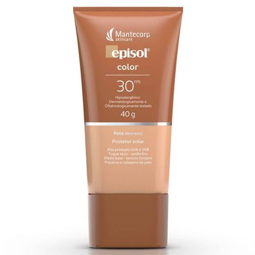Protetor Solar em Creme Mantecorp Skincare Episol Color com Cor FPS 30 40g