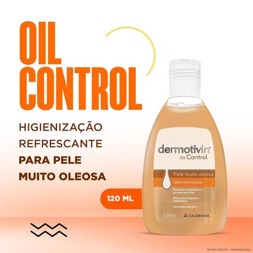 Sabonete Facial em Espuma Dermotivin Control 120ml