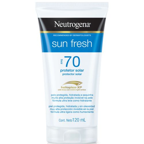 Protetor Solar em Loção Neutrogena Sun Fresh com FPS 70 120ml