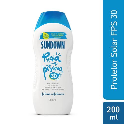 Protetor Solar em Loção Sundown Praia e Piscina com FPS 30 200ml