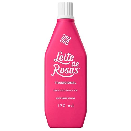 Loção de Limpeza Leite de Rosas Tradicional com Extrato de Rosas 170ml