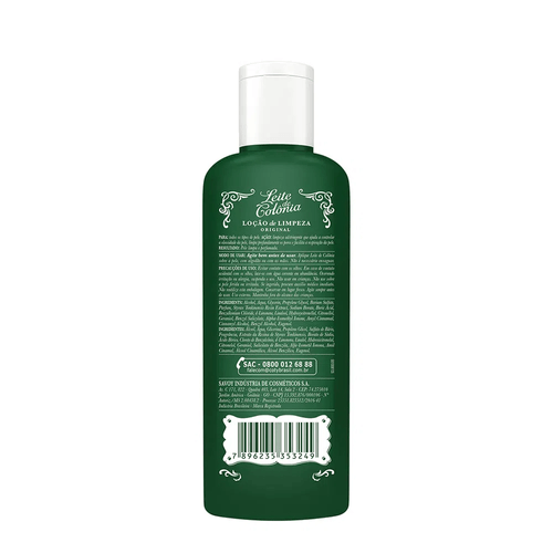 Loção de Limpeza Facial Leite de Colônia Tradicional 100ml