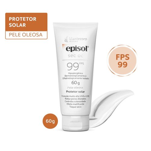 Protetor Solar em Loção Mantecorp Episol Sec OC com FPS 99 60g