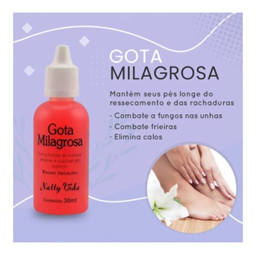 Loção Hidratante para os Pés Natty Vida com Glicerina e Ureia 30ml