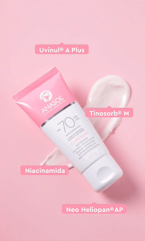 Protetor Solar Facial em Creme Anasol com FPS 70 e Argila 60g