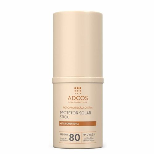 Protetor Solar em Stick Adcos com Ácido Hialurônico FPS 80 Ivory 17g