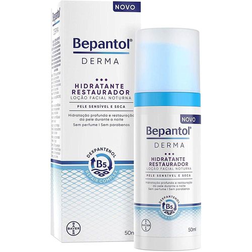 Hidratante Facial em Loção Bepantol Derma Noturno com Dexpantenol 50ml