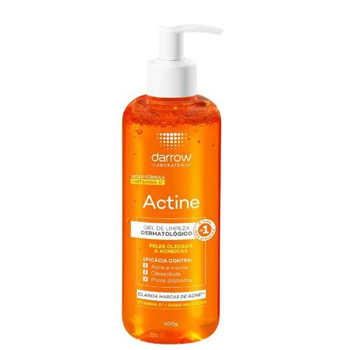 Gel de Limpeza Facial Darrow Actine com Vitamina C e Ácido Salicílico 400g