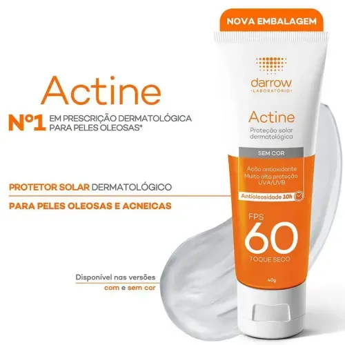 Protetor Solar Actine FPS 60 - 40g