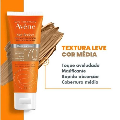 Protetor Solar em Gel Avène Mat Perfect com Vitamina C e E FPS 70 40g