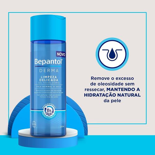 Gel de Limpeza Facial Bepantol Derma com Dexpantenol B5 200ml