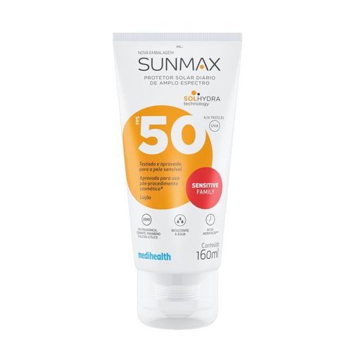 Protetor Solar Sunmax Sensitive Family com FPS 50 160ml
