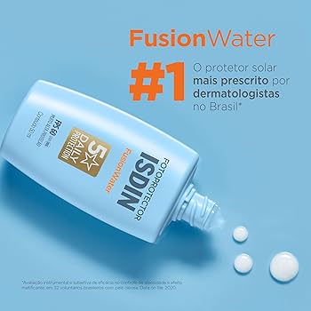 Protetor Solar Facial em Gel ISDIN Fusion Water com FPS 60 50ml