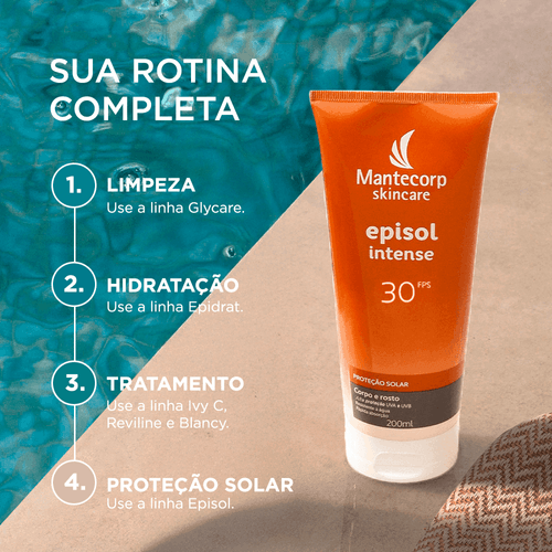 Protetor Solar em Creme Mantecorp Episol Intense com FPS 30 200ml