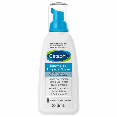 Espuma de Limpeza Cetaphil com Glicerina e Vitamina B5 236ml