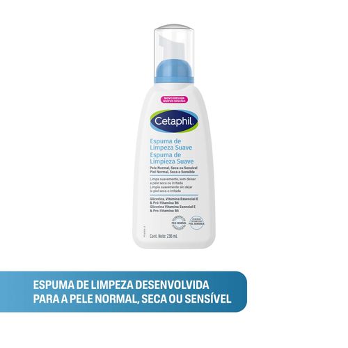Espuma de Limpeza Cetaphil com Glicerina e Vitamina B5 236ml
