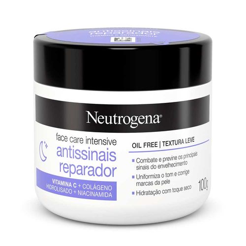 Hidratante Facial Neutrogena Face Care Intensive com Vitamina C e Colágeno 100g