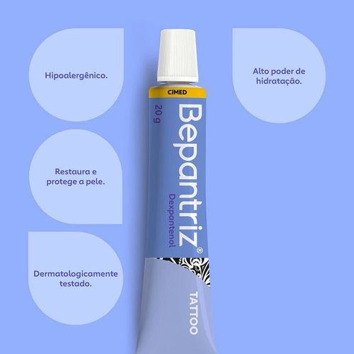 Hidratante Corporal em Creme Bepantriz Tattoo com Dexpantenol 20g