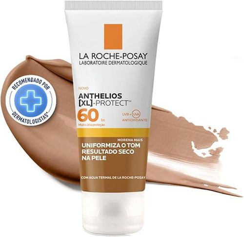 Protetor Solar Facial em Gel La Roche-Posay Anthelios XL Protect FPS 60 com Cor Morena Mais 40g