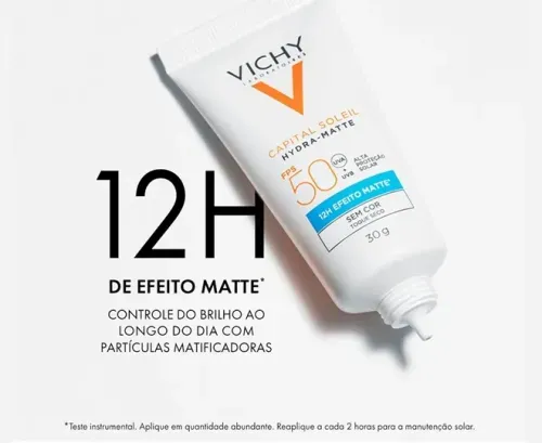 Protetor Solar Facial em Creme Vichy Capital Soleil Hydra-Matte com FPS 50 30g