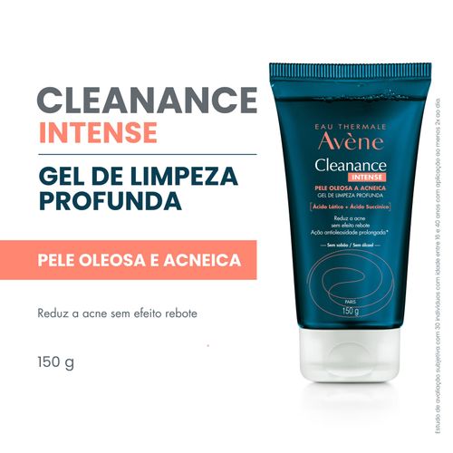 Gel de Limpeza Facial Avène Cleanance Intense com Ácido Lático e Succínico 150g
