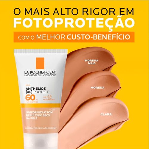 Protetor Solar Facial em Gel La Roche-Posay Anthelios XL Protect com Cor FPS 60 40g
