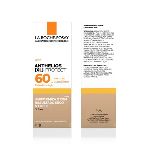 Protetor Solar Facial em Gel La Roche-Posay Anthelios XL Protect com Cor Clara 40g