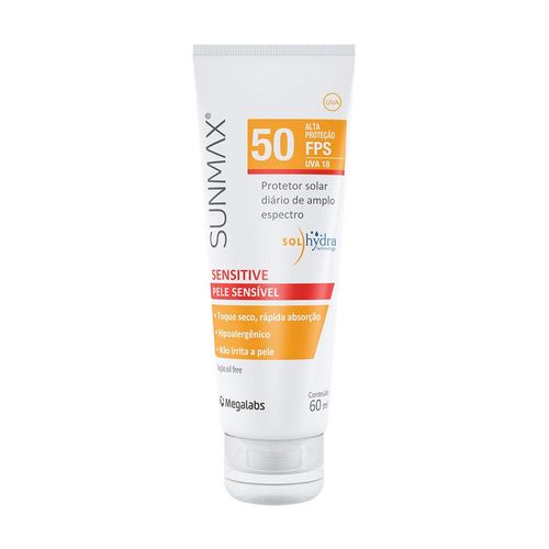 Protetor Solar em Loção Sunmax Sensitive com FPS 50 60ml