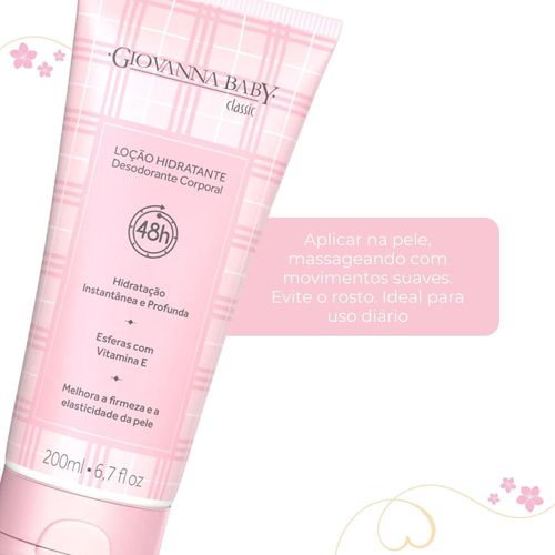 Loção Hidratante Corporal Giovanna Baby Classic com Vitamina E 200ml