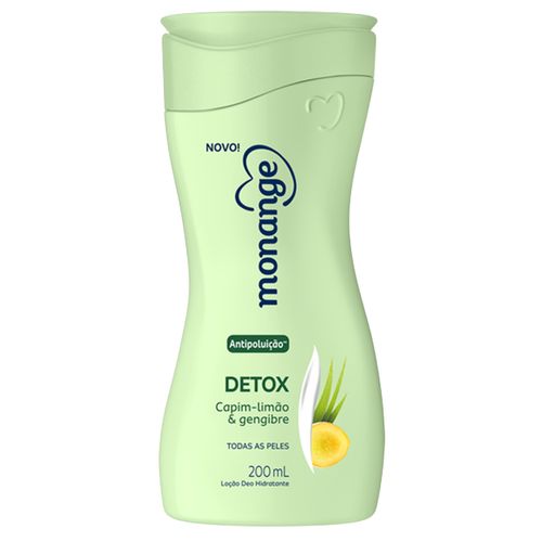 Hidratante Corporal em Loção Monange Detox com Capim-Limão e Gengibre 200ml