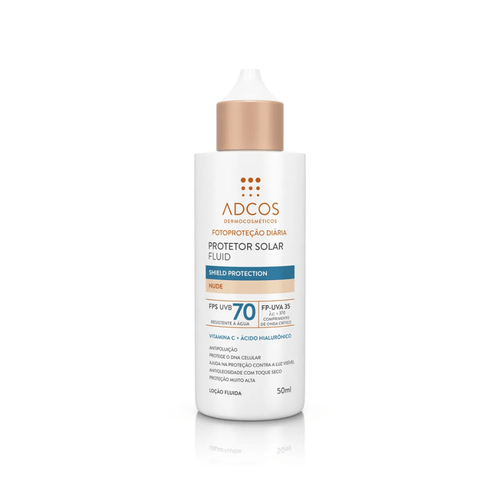 Protetor Solar em Loção Adcos Fluid com FPS 70 Nude 50ml