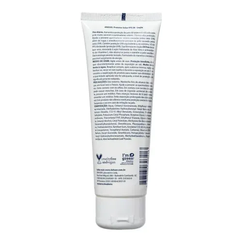 Protetor Solar em Loção Anasol com Aloe Vera e Vitamina E FPS 50 200g