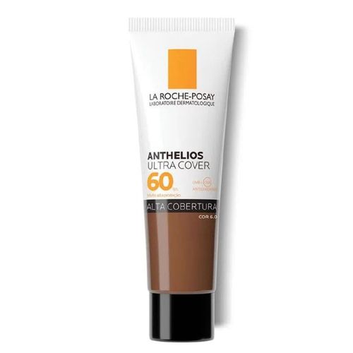 Protetor Solar Facial em Creme La Roche-Posay Anthelios Ultra Cover FPS 60 Cor 6.0 30g