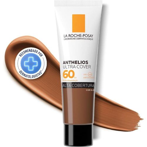 Protetor Solar Facial em Creme La Roche-Posay Anthelios Ultra Cover FPS 60 Cor 6.0 30g