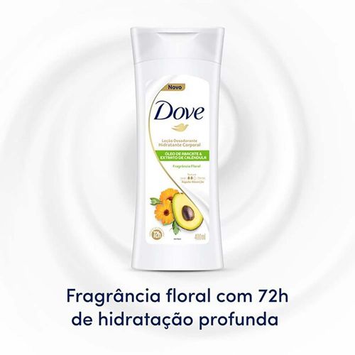Hidratante Corporal em Loção Dove com Óleo de Abacate e Calêndula 400ml