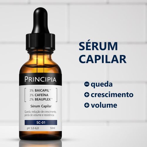 Sérum Capilar Principia SC-01 com Baicapil e Cafeína 50ml