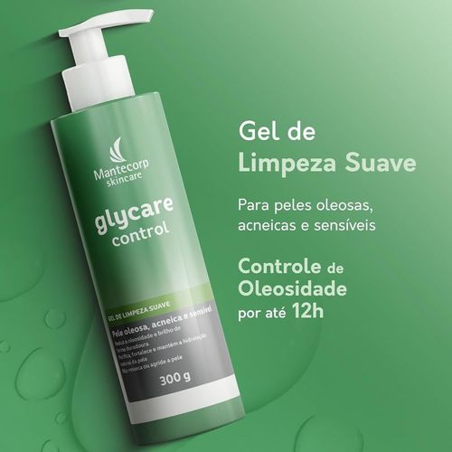 Gel de Limpeza Facial Mantecorp Glycare Control com Ácido Glicólico 300g