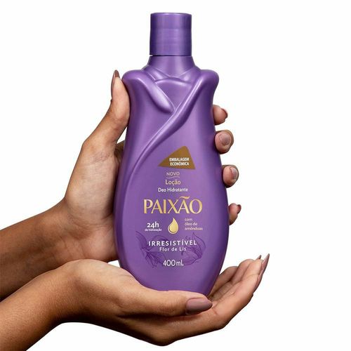 Hidratante Corporal em Loção Paixão Irresistível com Óleo de Amêndoas 400ml