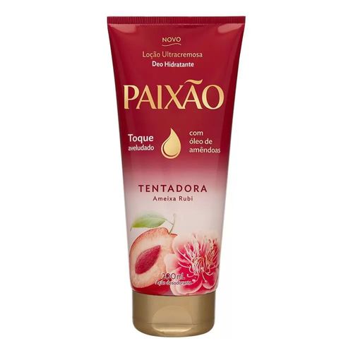 Loção Hidratante Corporal Paixão Tentadora com Óleo de Amêndoas 200ml