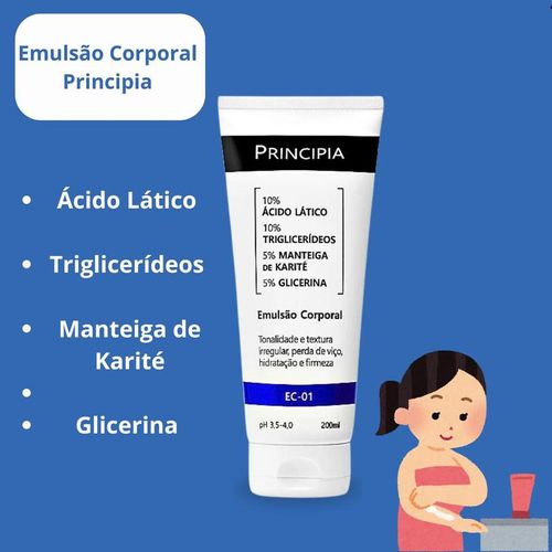 Hidratante Corporal em Loção Principia com Ácido Lático 200ml