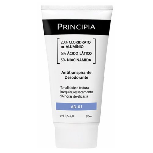 Antitranspirante em Creme Principia AD-01 com Niacinamida 70ml
