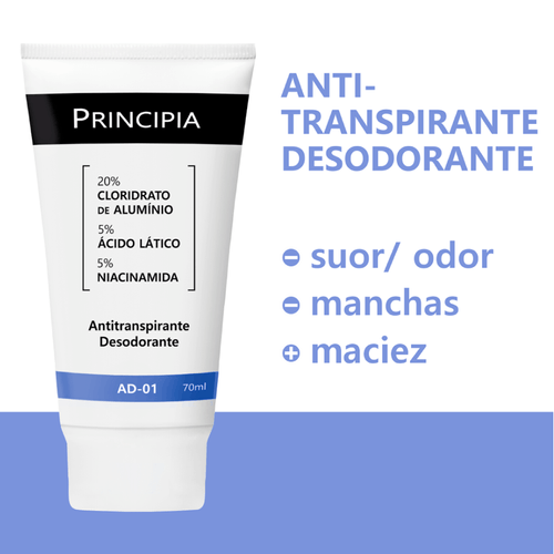 Antitranspirante em Creme Principia AD-01 com Niacinamida 70ml
