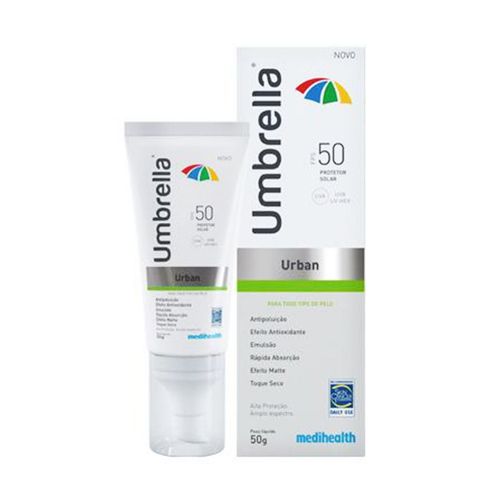Protetor Solar Facial em Loção Megalabs Umbrella Urban com FPS 50 50g